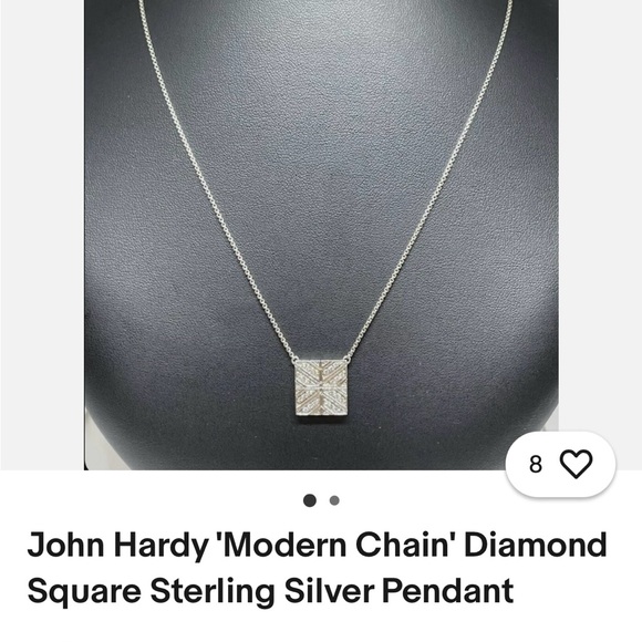 JOHN HARDY
Modern Chain Diamond Square Pendant Necklace - Picture 9 of 9